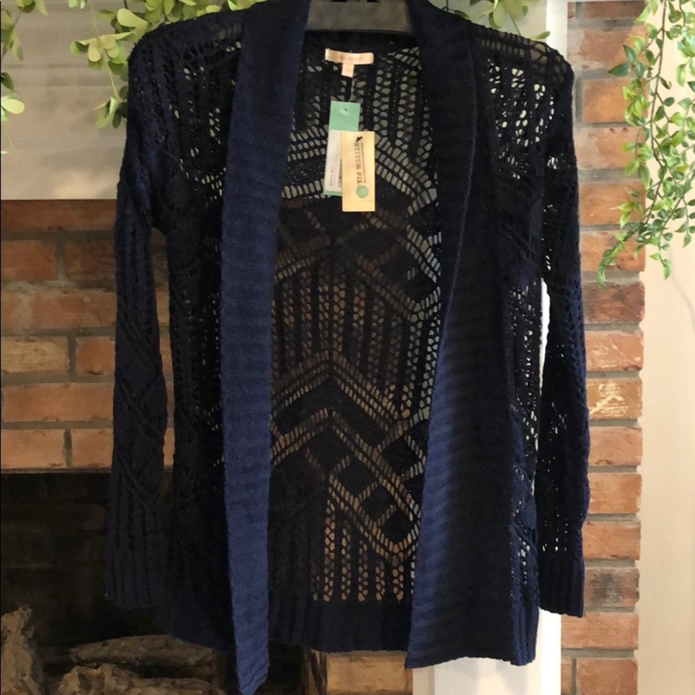 Navy cardigan